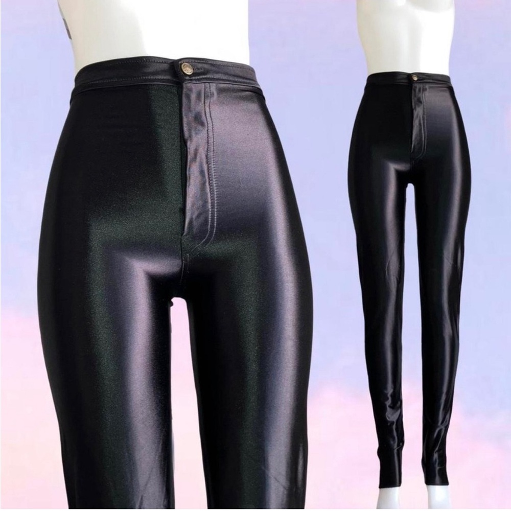 American Apparel Black Disco Pants Size Large 🪩